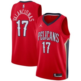 Dres New Orleans Pelicans jonas valanciunas 17 Jordan 2022-23 Statement Edition Crvena Swingman